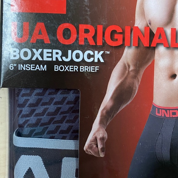 Under Armour Men's Black Boxerjock Briefs - Picture 3 of 5